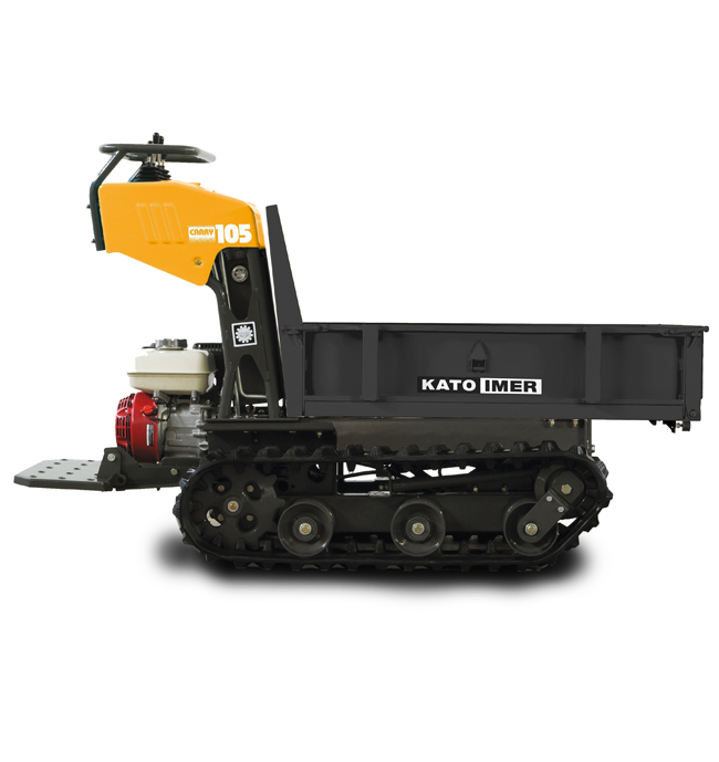 CARRY 105 Pianale - Minidumper con pianale sponde apribili per il carico di materiale ingombrante.