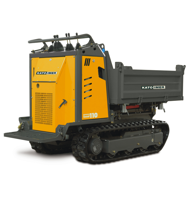 CARRY 110 Cassone trilaterale - Minidumper progettato per cantieri edili e stradali.